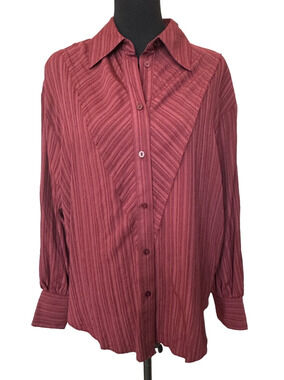 - New ~ TOPSHOP  NORDSTROM ~ Women's Textured Panel Shirt Size 4